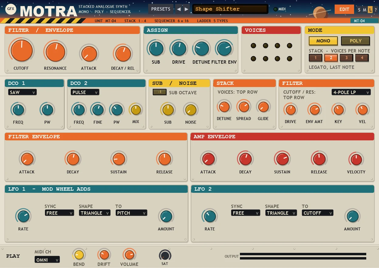 Motra panel - edit page