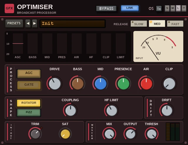 The original Optimiser panel